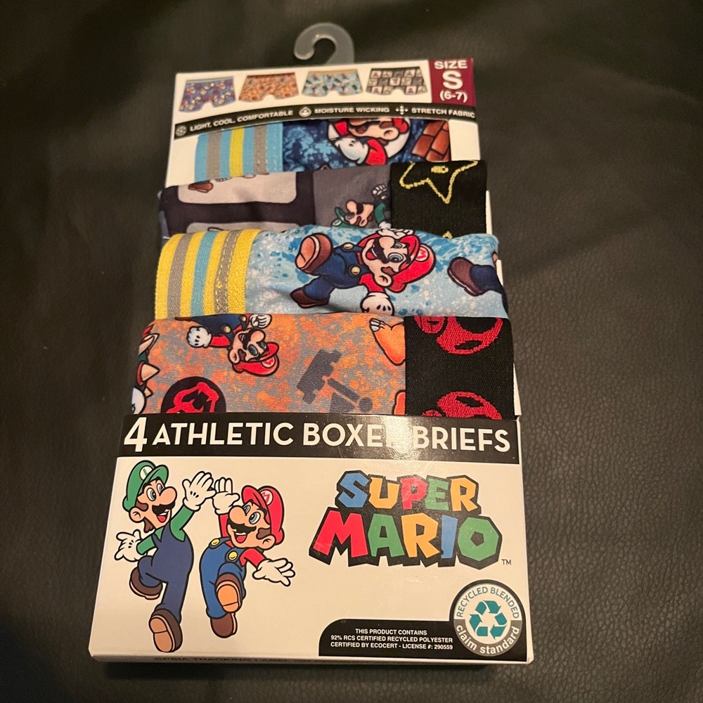 Nintendo Super Mario Kids Boxer Briefs - Multicolor